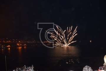 Espectáculo pirotécnico de Melenara (Foto Francisco Javier Santana y TA)